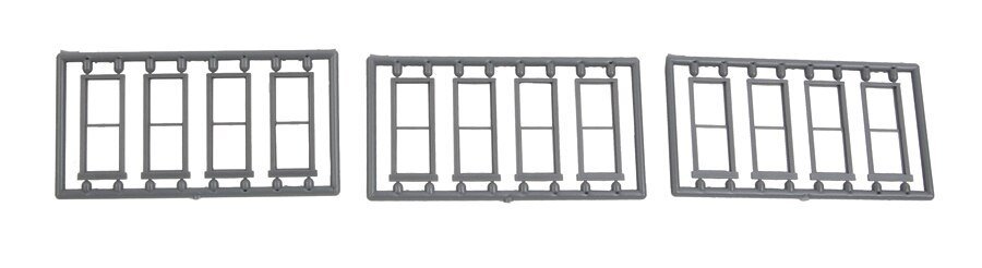 1/1 Double Hung Window -- pkg(12), HO, Tichy Train Group 8244