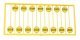 Early Stop Sign -- Yellow pkg(15), HO, Tichy Train Group 8248