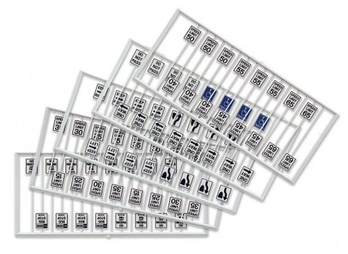 Assorted Road Signs -- 21 Different Signs pkg(80), HO, Tichy Train Group 8264
