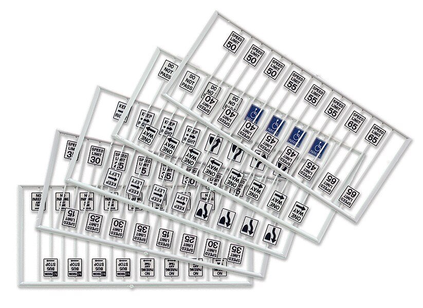 Assorted Road Signs -- 21 Different Signs pkg(80), HO, Tichy Train Group 8264