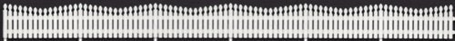 Fancy Picket Fence -- 5 Pieces, 32-1/2′ 82.6cm Length Total, HO, Tichy Train Group 8282