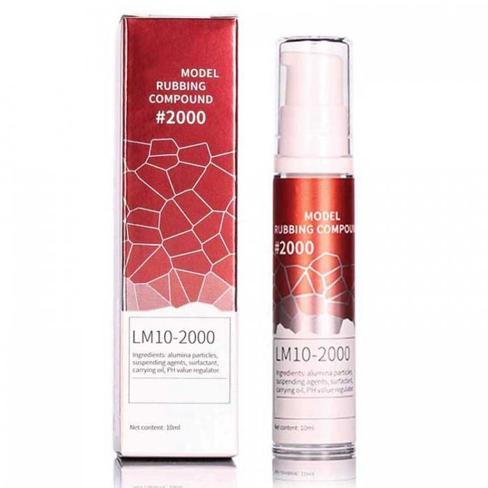 Liquid Model Rubbing Compound -- 2000 grit, All Scales, DSPIAE LM102000