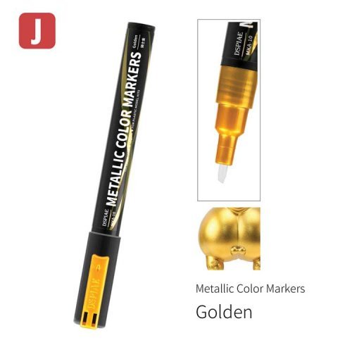 Super Metallic Color Paint Marker -- Golden, All Scales, DSPIAE MKA10