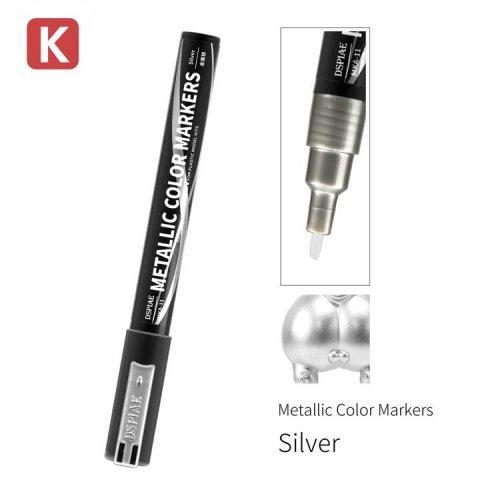 Super Metallic Color Paint Marker -- Silver, All Scales, DSPIAE MKA11