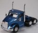 Kenworth T680 3-Axle Day-Cab Tractor Only 2-Pack - Assembled -- Blue, HO, Herpa Models 410682