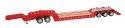 Heavy-Duty Lowboy Trailer - Assembled -- Red, HO, Herpa Models 5392