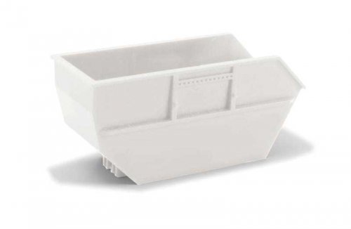 Skip Tray For Ak16, 15 CBM Skiploader -- White pkg(2), HO, Herpa Models 54607