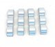 3-Axle Fenders for Trailers/Trucks -- Silver pkg(4), HO, Herpa Models 5528
