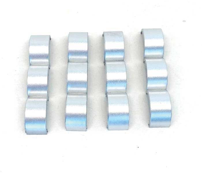 3-Axle Fenders for Trailers/Trucks -- Silver pkg(4), HO, Herpa Models 5528