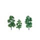 Small Decid Tree Kit 5pc, All Scales, JTT Miniature Tree 92043
