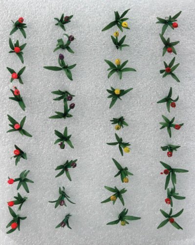 Tulips -- 1′ 5cm (Assorted Colors) pkg(36), All Scales, JTT Miniature Tree 95555
