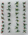 Tulips -- 1′ 5cm (Assorted Colors) pkg(36), All Scales, JTT Miniature Tree 95555