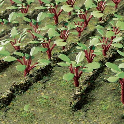 Rhubarb Plants -- pkg(18), O, JTT Miniature Tree 95593