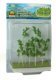 Woods Edge Trees -- Pastel Green 4 to 5-1/2′ pkg(8), All Scales, JTT Miniature Tree 95621