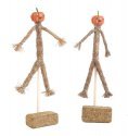 Pumpkin Scarecrows and Hay Bales -- 2 of Each, 3′ 7.6cm Tall, All Scales, JTT Miniature Tree 95723