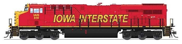 GE ES44AC GEVO - Standard DC - Stealth -- Iowa Interstate 516 (Rock Island Heritage 30th Anniversary, red, yellow), HO, Broadway