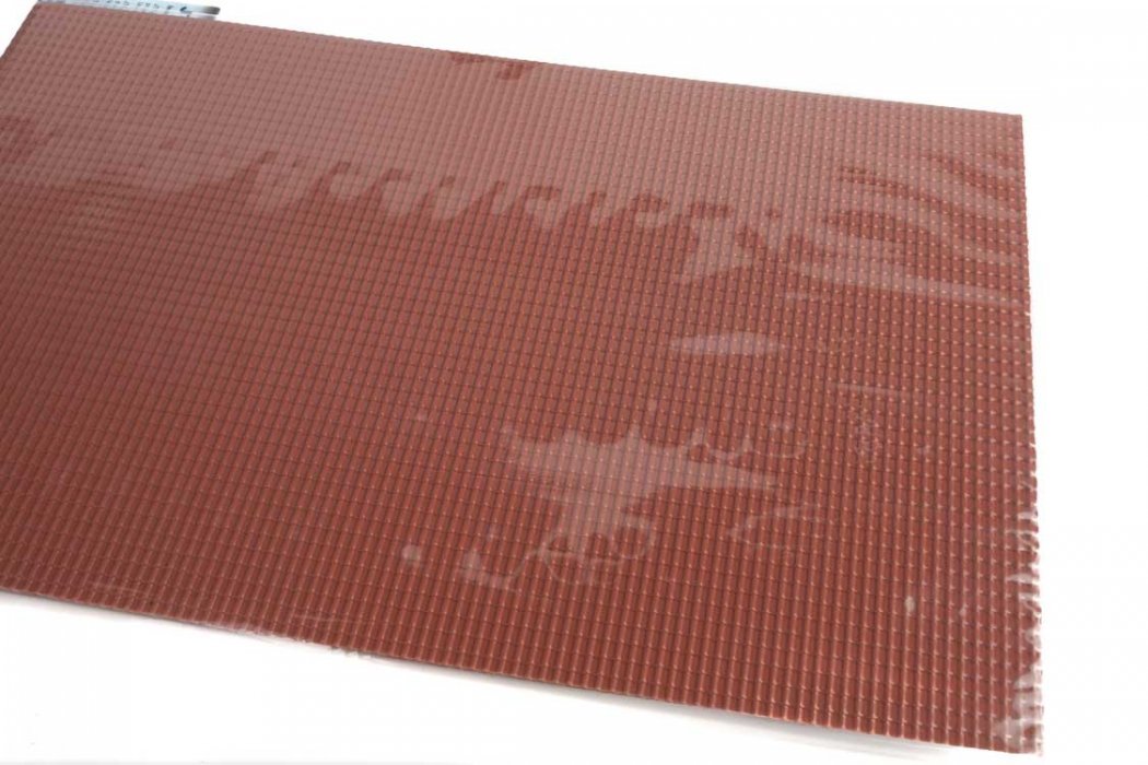 Patterned Plastic Sheet 2-Pack -- Clay Tile Roof 7-1/2 x 12′ 19.1 x 30.5cm, HO, JTT Miniature Tree 97465