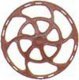 Equipco Type Brake Wheels pkg(8) -- Red Oxide, HO, Kadee Quality Products 2031