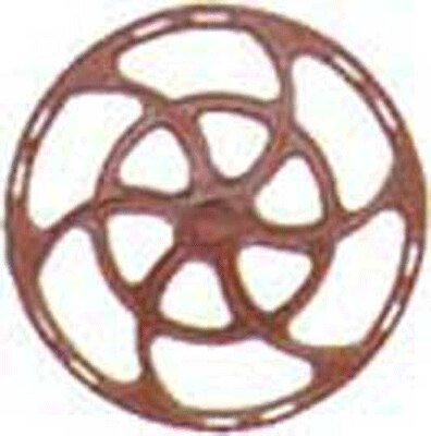 Equipco Type Brake Wheels pkg(8) -- Red Oxide, HO, Kadee Quality Products 2031
