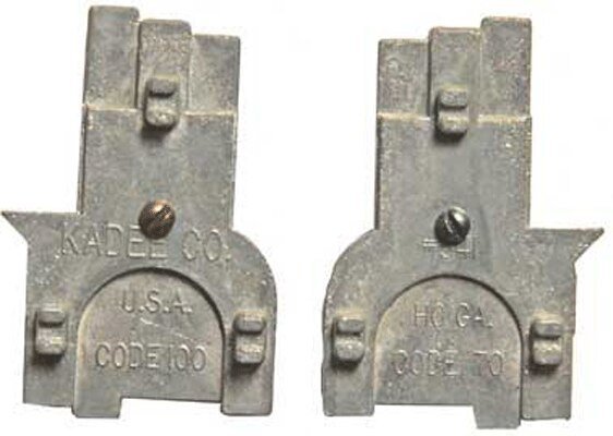 Three-Point Track Gauge -- For Code 70 & 100 Rail, HO, Kadee Quality Products 341