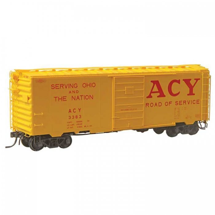 Pullman-Standard PS-1 40` Boxcar, 6` Door - Ready to Run -- Akron, Canton & Youngstown ACY, HO, Kadee Quality Products 4339