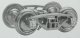 A.S.F (R) A-3 Ride-Control 50-Ton Truck -- 33 Smooth Back All Metal Non-Magnetic Wheels′, G, Kadee Quality Products 970