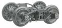Arch Bar Fully Sprung Metal Trucks -- 33′ Ribbed-Back All-Metal Non-Magenetic Wheels - 1 Pai, G, Kadee Quality Products 972