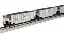 BethGon Coalporter 8-Pack - Ready to Run -- BNSF Railway (silver, Boxcar Red, orange, black, Wedge, N, Kato USA Inc 1064633