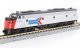 EMD E8A w/Single Headlight & Passenger Pilot - Standard DC -- Amtrak 298 (Phase I, silver, red, bl, N, Kato USA Inc 1765346