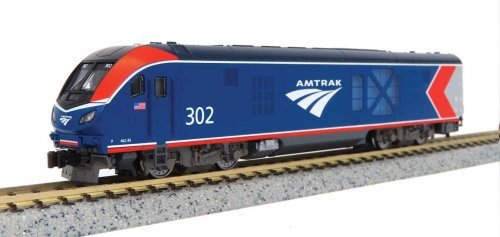 Siemens ALC-42 Charger - Standard DC -- Amtrak 304 (Phase VI blue, red, white, silver), N, Kato USA Inc 1766053