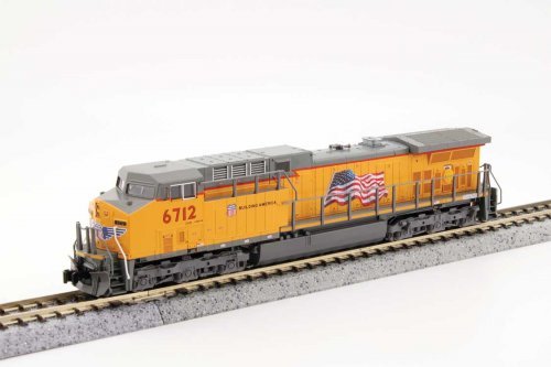 GE AC4400CW Low Numberboards - Standard DC -- Union Pacific 6712 (Armour Yellow, gray, No Flag), N, Kato USA Inc 1767039