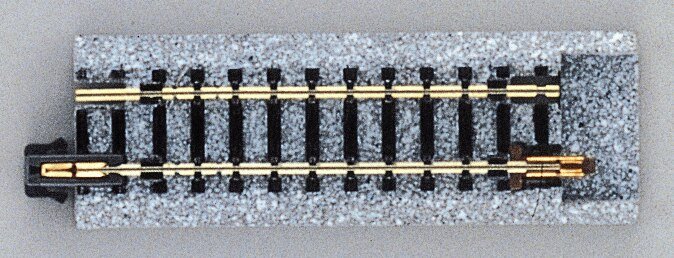 Kato Unitrack to TomyTec/Tomix FineTrack Adaptor -- 2-1/2′ 64mm pkg(2), N, Kato USA Inc 20045