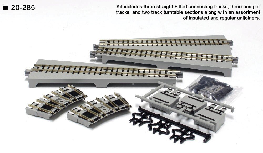 Straight Turntable Extension Track Set - Unitrack, N, Kato USA Inc 20285