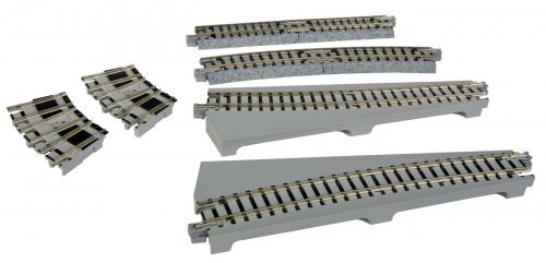 Curved Turntable Extension Track Set - Unitrack, N, Kato USA Inc 20286