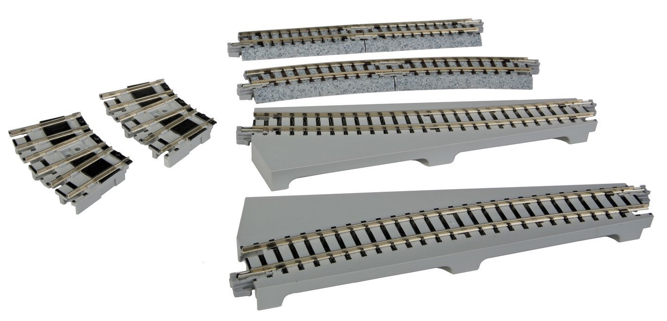 Curved Turntable Extension Track Set - Unitrack, N, Kato USA Inc 20286