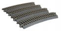 Curved Roadbed Track Section - Unitrack -- 22.5-Degree Section, 14-1/2′ 370mm Radius pkg(4), HO, Kato USA Inc 2280