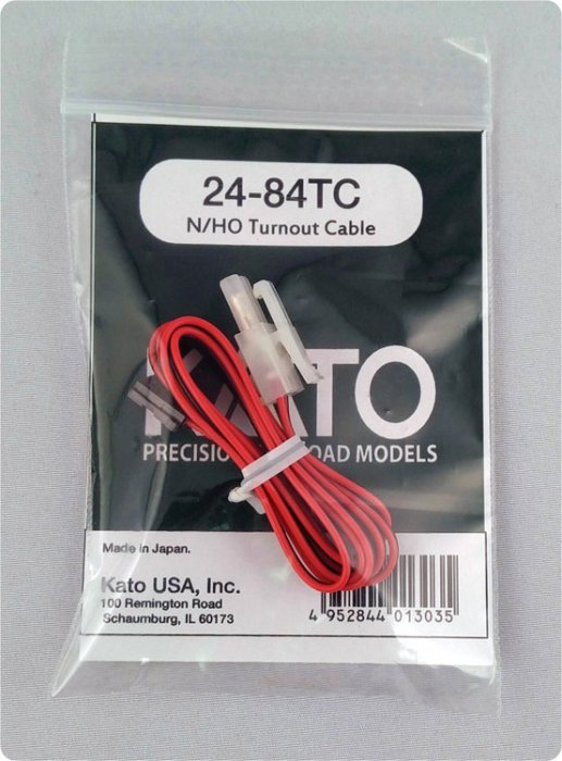 Replacement Turnout Cable -- Fits 381-20220, 20221, 20222, 2860, 2861, All Scales, Kato USA Inc 2484TC