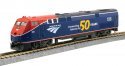 GE P42 Genesis - Standard DC -- Amtrak 108 (50th Anniversary, Phase VI blue, red), HO, Kato USA Inc 376115