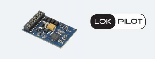 LokPilot 5 Basic DCC Control Decoder -- NEM652 8-Pin Interface, All Scales, LokSound By ESU 59020