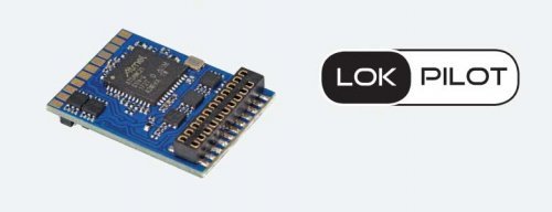 LokPilot 5 DCC-MM-SX-M4 Multi-Protocol Control-Only Decoder -- NEM652 8-Pin Interface, HO, LokSound By ESU 59610