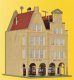 Double Fronted Town House w/Covered Passage -- 3-5/16 x 4-1/8 x 4-3/4′ 8.3 x 10.5 x 12cm, N, Kibri 37153