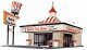 Kentucky Fried Chicken(R) Drive-In -- Kit - 8-3/8 x 4-1/4′ 21.3 x 10.8cm, HO, Life-Like Products 1394