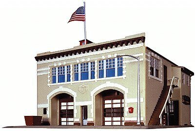Volunteer Fire Company -- Kit, N, Life-Like Products 7483
