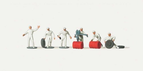Road Race Track Pit Stop Mechanics -- pkg(6), N, Merten 272331