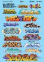 Graffiti Decal Set -- Contemporary (Set 1), N, Microscale Industries Inc 601533
