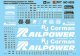 Railroad Decal Set -- Railpower & NREX Genset Logos & Data, N, Microscale Industries Inc 605025