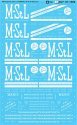 Railroad Decal Set -- Minneapolis & St. Louis MSTL 40` & 50` Boxcars, HO, Microscale Industries Inc 871509