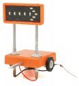 Flashing Highway Arrow Mobile Display -- Single Right w/3v DC Transformer, 5′ 30-Gauge Wire, O, Miniatronics Corp. 805R101