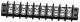 Electrical Accessories -- Terminal Block 10-Screw Double Row 4-1/2 x 7/8′ 11.2 x 2.1c, All Scales, Miniatronics Corp. TB10