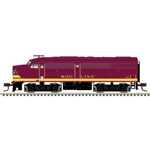 Alco FA1 Large Numberboards - Sound and DCC - Master(R) Gold -- Soo Line 206A (maroon, Dulux Gold), N, Atlas Model Railroad Co. 